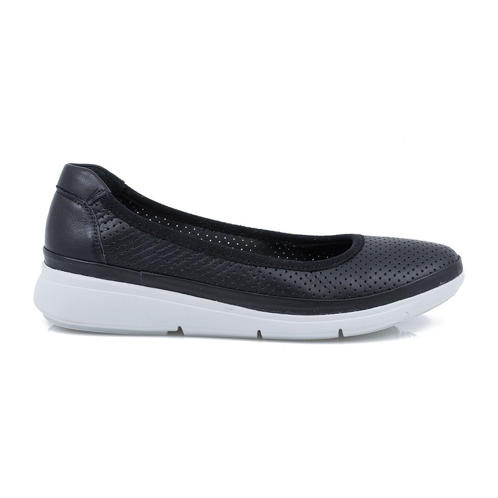 Női balerina cipő, Caspian, Cas-628, casual, Fekete