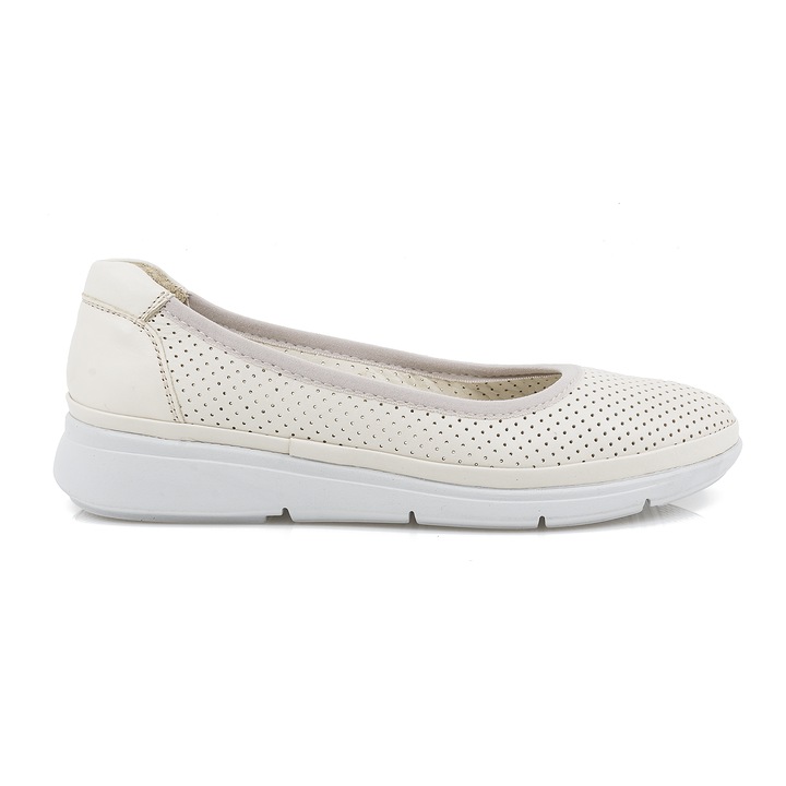 Női balerina cipő, Caspian, Cas-628, casual, Bézs