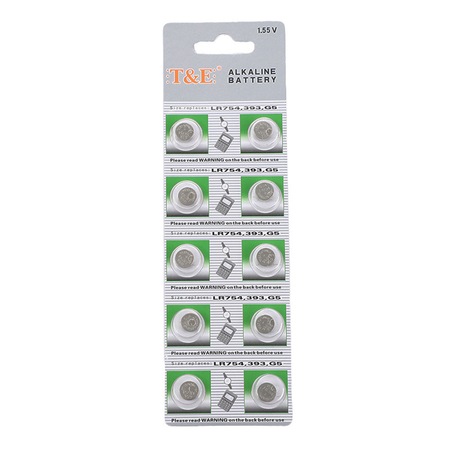A készlet 10 db T&E AG5 elemet tartalmaz, alkáli, 1,5 V, 7,9 mm - eMAG.hu