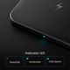 Incarcator Wireless Fast Charger Comari® Glass, Incarcare Rapida 15W, Invelis Din Aluminiu Si Sticla 2.5D, Compatibil Iphone, Samsung, Huawei, Android Si Dispozitivele Cu Functia QI, Negru