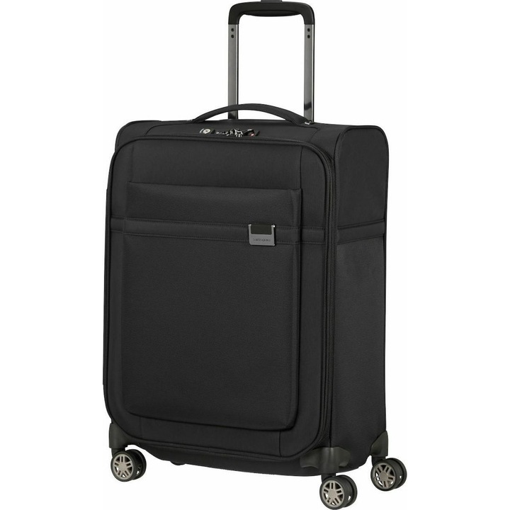 Куфар Samsonite Airea, 4 колела, найлон, 55x40x20 см, Черен