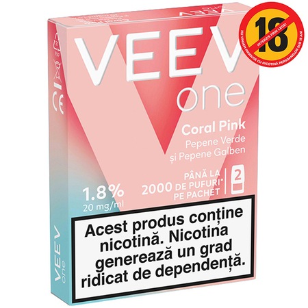 Consumabile tigari electronice Veev One, 1.8%, 2 buc