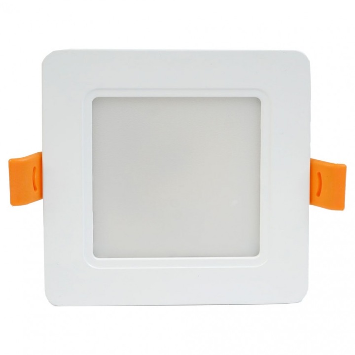 LED луна Lightex CARO, Влагозащитена, Вграждане, 220V, 5W, IP54, CCT, 400lm, 95x95mm, Монтажен отвор 72x72mm, Бял