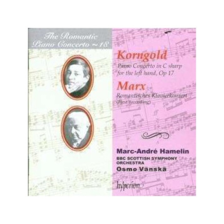 Korngold / Marx - Romantic Piano Concerto Vol. 18 (CD)