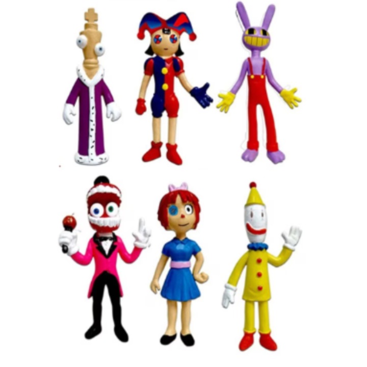 Комплект от 6 фигурки Digital Circus, 14см, многоцветни