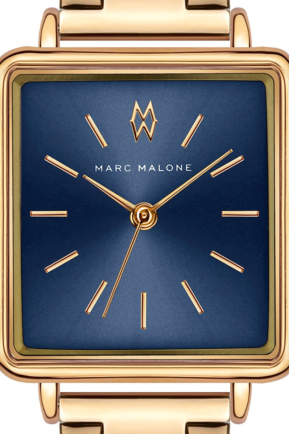Marc Malone, Ceas analog cu bratara din otel inoxidabil, Auriu