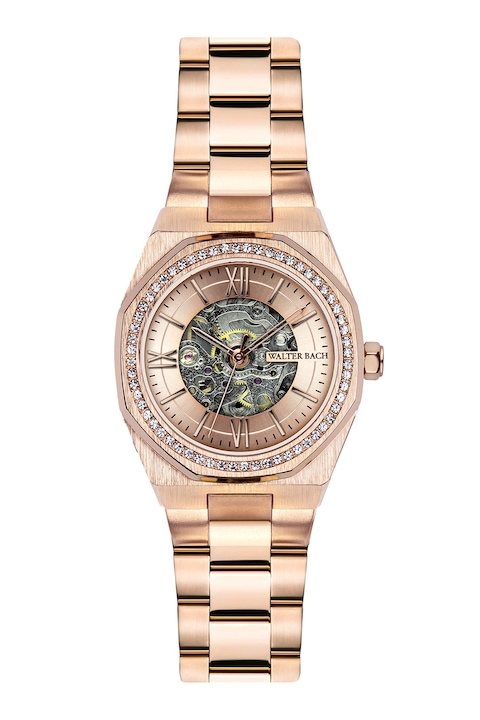 Walter Bach, Автоматичен часовник с кристали, Rose Gold