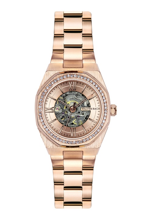Walter Bach, Автоматичен часовник с кристали, Rose Gold
