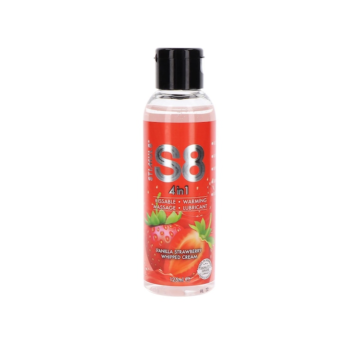 Lubrifiant Stimul8 S8 4 in 1, comestibil, efect de incalzire, 125 ml