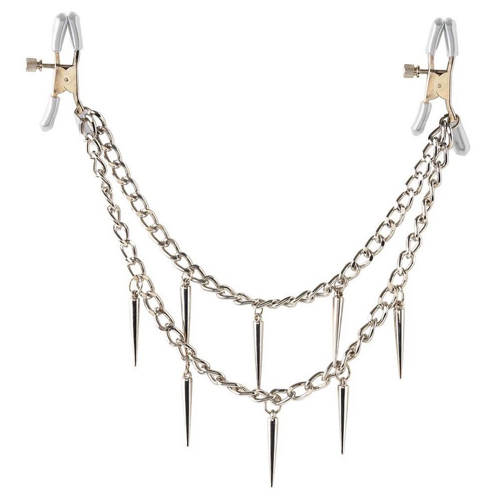 Щипки за зърна Fetish Fantasy, Метал, Гума