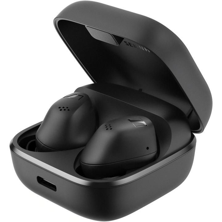 Слушалки за поставяне в ушите Sennheiser ACCENTUM, True Wireless, Bluetooth, микрофон, черни