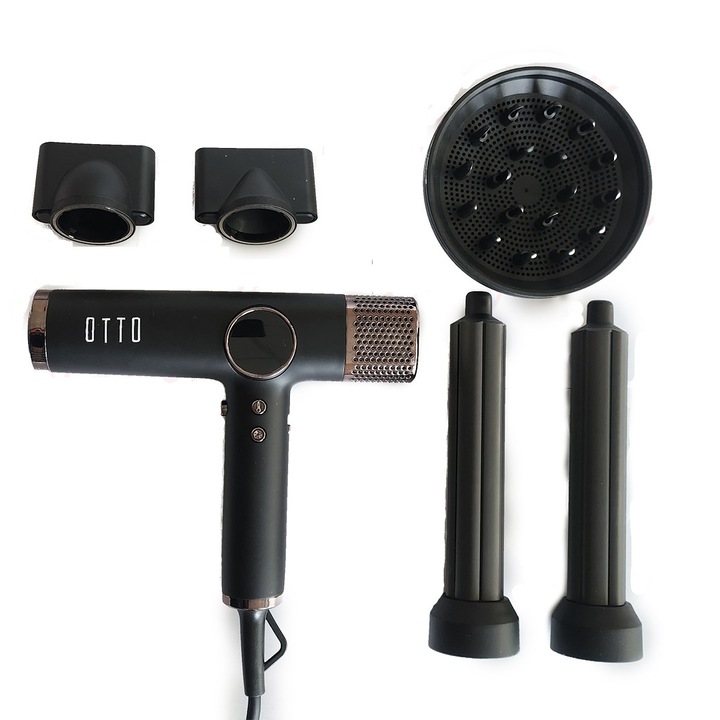 Hajszárító multistyler 4 az 1-ben OTTO márka, ION Active, fekete