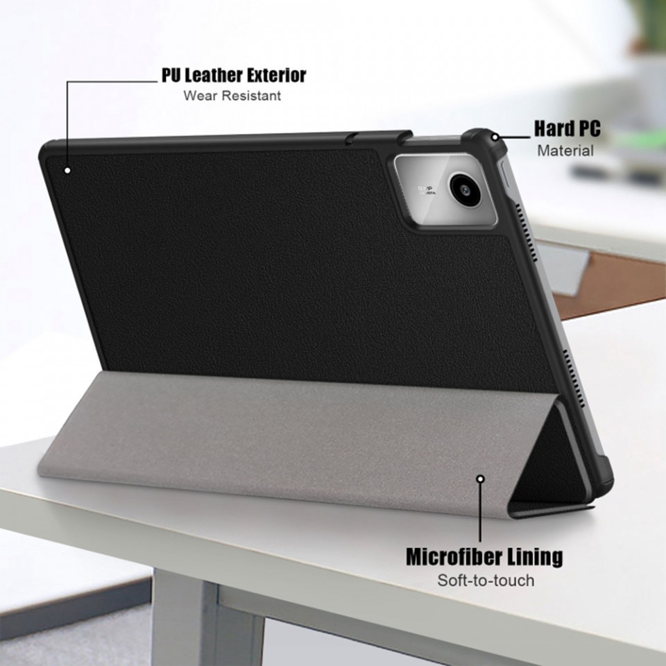 Husa tableta pentru Lenovo Tab M11 cu suport Multi-Unghi si functie Sleep/Wake, SKYDDAR FoldVision - Negru