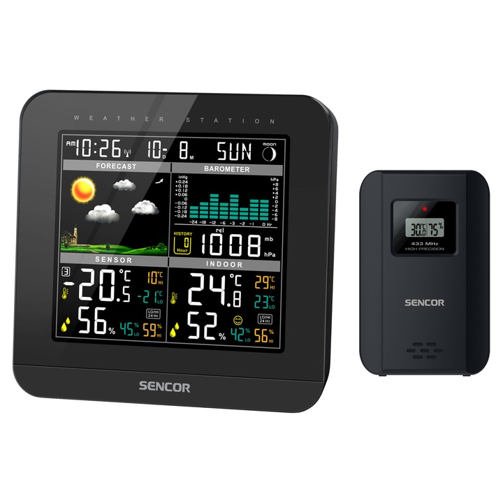 Statie meteo cu senzor wireless Sencor
