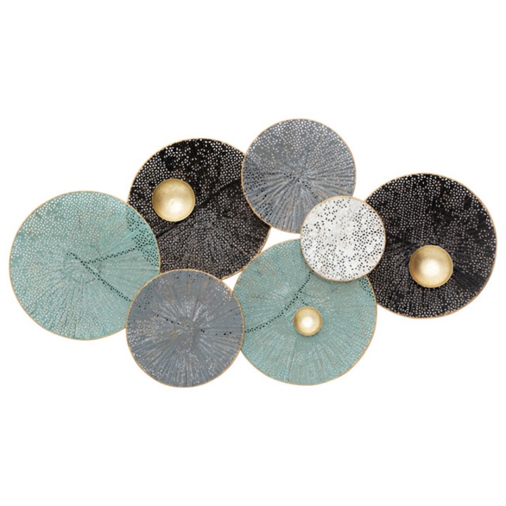 Decor de perete DECO din frunze de nufar, 90 x 50 cm - tipar 1