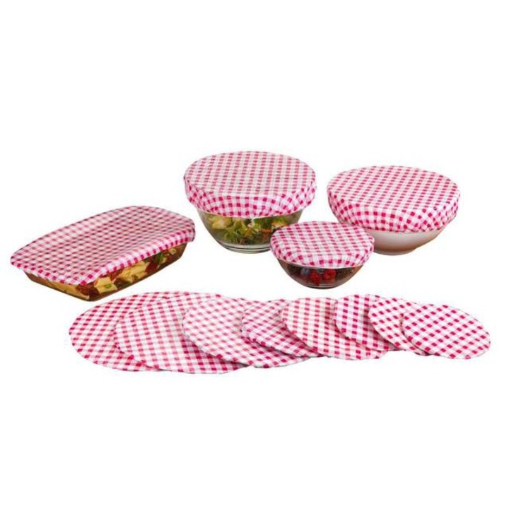 Set de huse pentru recipiente cu alimente CLASSIC, 12 bucati