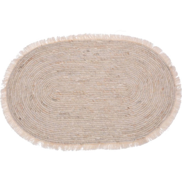 Covor de living oval, frunze de porumb, 80 x 50 cm