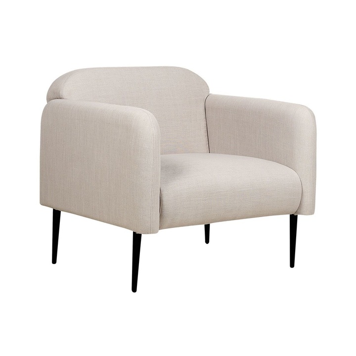 Tópszínű kárpitozott fotel Stouby