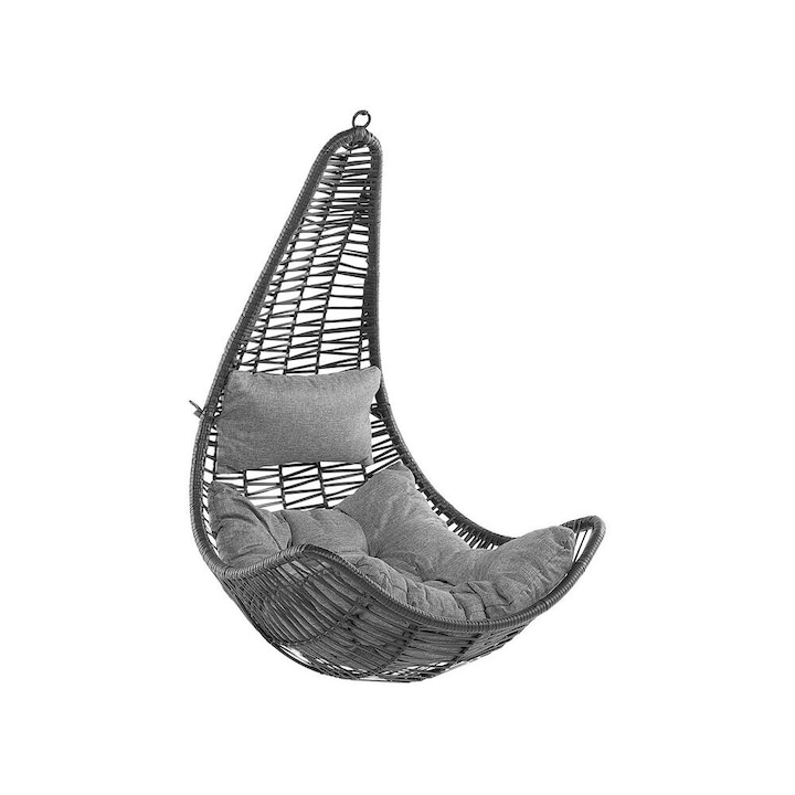 Fekete rattan függőszék Atri II