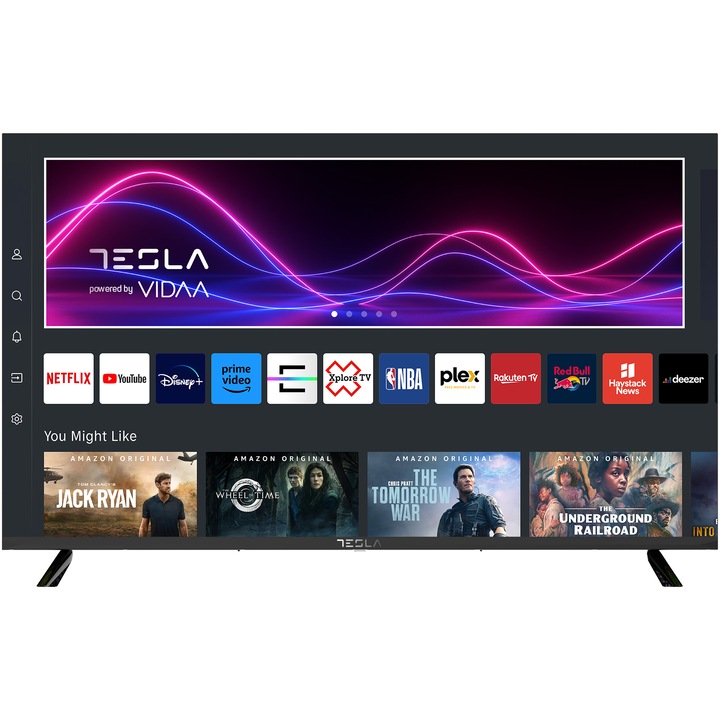 Телевизор Tesla LED 43M335BFS, 43" (109 см), Smart, Full HD, Клас F