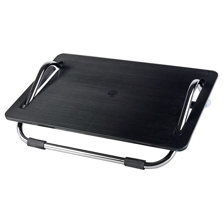 Suport picioare birou, Reglabil, Negru, 49x38x15 cm