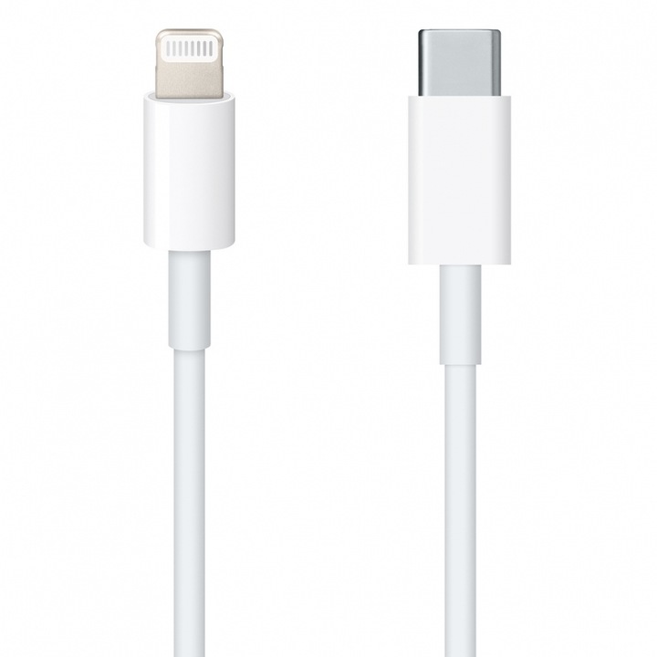 MOGODA adat- és töltőkábel, kompatibilis az Iphone/Apple készülékkel, 27 W-os gyorstöltés, kompatibilis a Lightning to USB-C-vel, 0,5 m, fehér