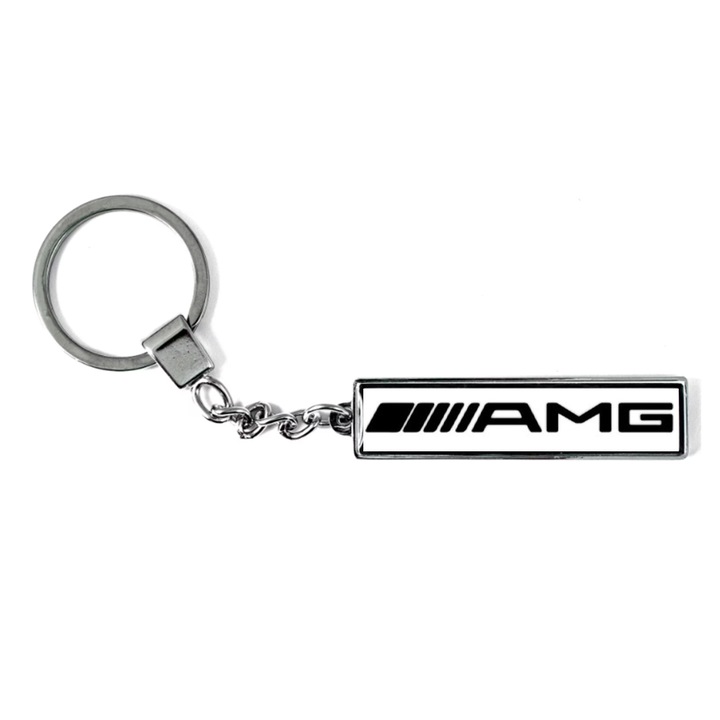 Breloc metalic Auto Mercedes Amg, Betaprint, Argintiu