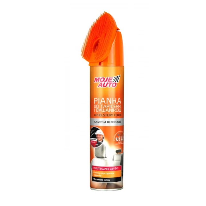 Spray spuma pentru tapiterie si mochete cu perie - 520 ml