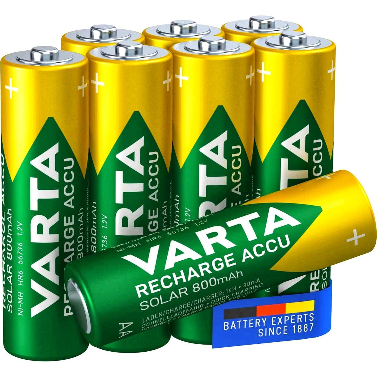 Batería solar AAA 1,2 V 600 mAh Nimh de BOLIFIER para lámparas y electrodomésticos - Paquete de Batería solar AAA 1,2 V 600 mAh Nimh de BOLIFIER para lámparas y electrodomésticos - Paquete de