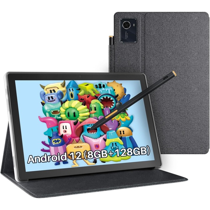 Tableta grafica autonoma Huion Kamvas Slate 10, FHD, 10.1 inchi, 4096 niveluri de presiune, Android 12, 8 GB+128 GB, include husa tip stand
