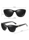 Ochelari de Soare pentru Femei - Techsuit (A572) - Black / Gradient Gray