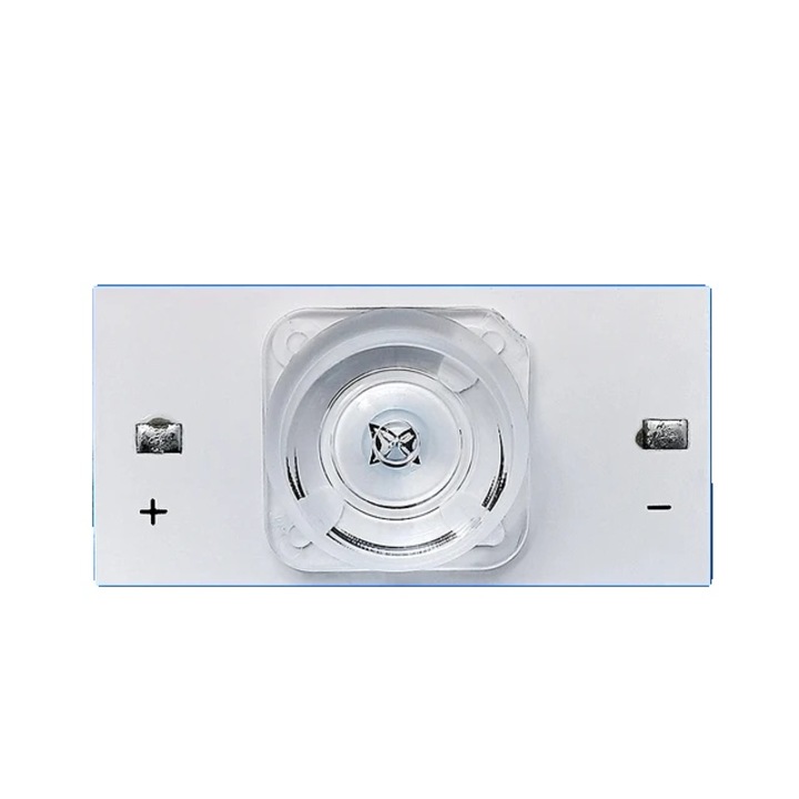 Set 100 bucati LED pentru reparatii TV, lentila patrata 3V, transparent, baza aluminiu, cablu 10m