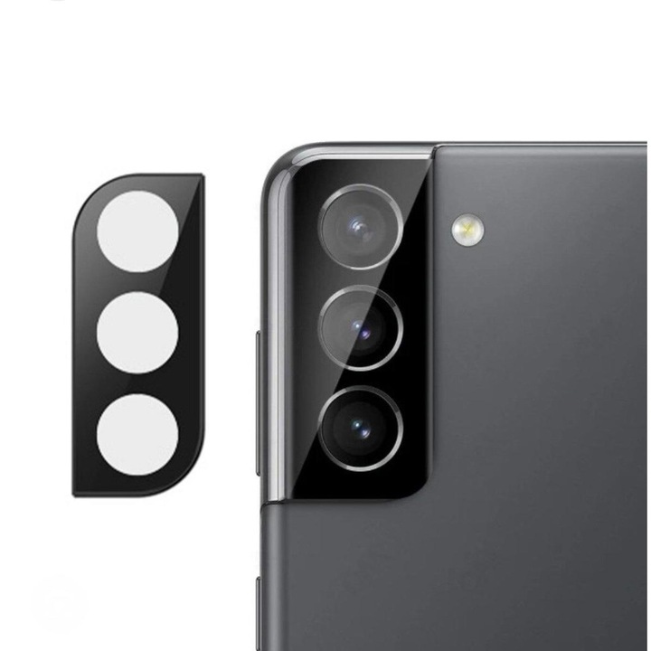 Folie protectie camera, Mkpshield, Compatibila Samsung Galaxy S22 si S22 Plus, Sticla securizata