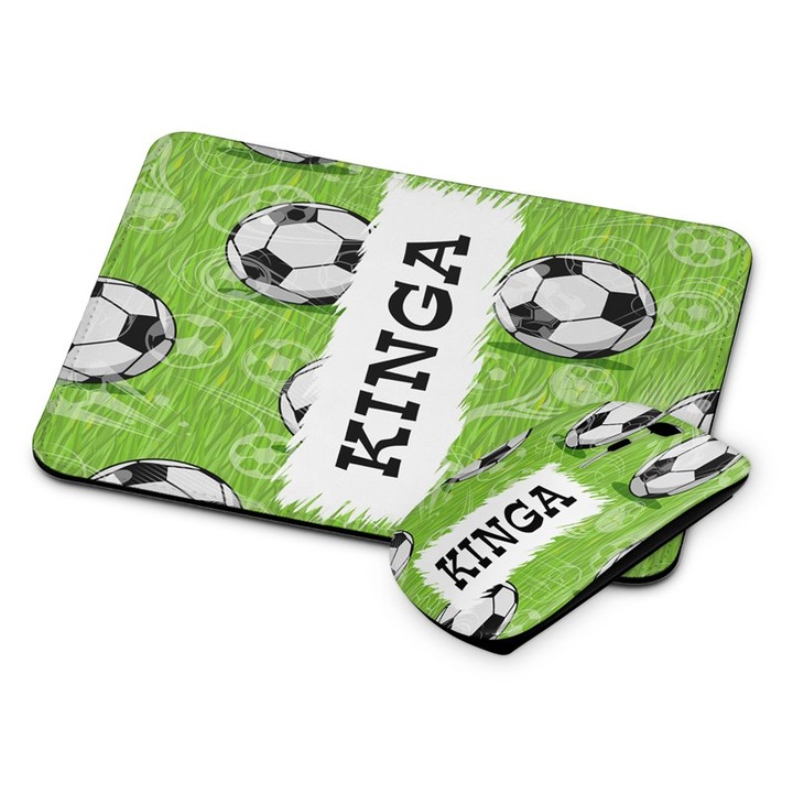 Безжична мишка Soccer 2 и подложка за мишка Kinga