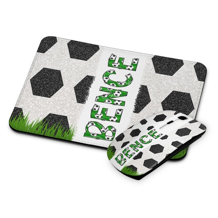 Focis fehér vezetéknélküli egér és egérpad Bence