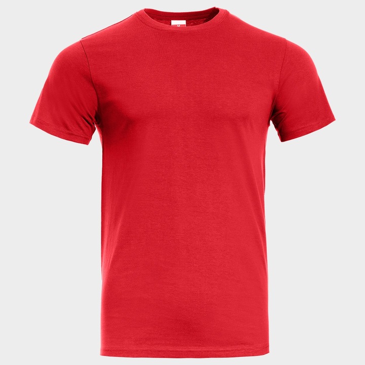 Тениска Stenso Naos червен, памук, S