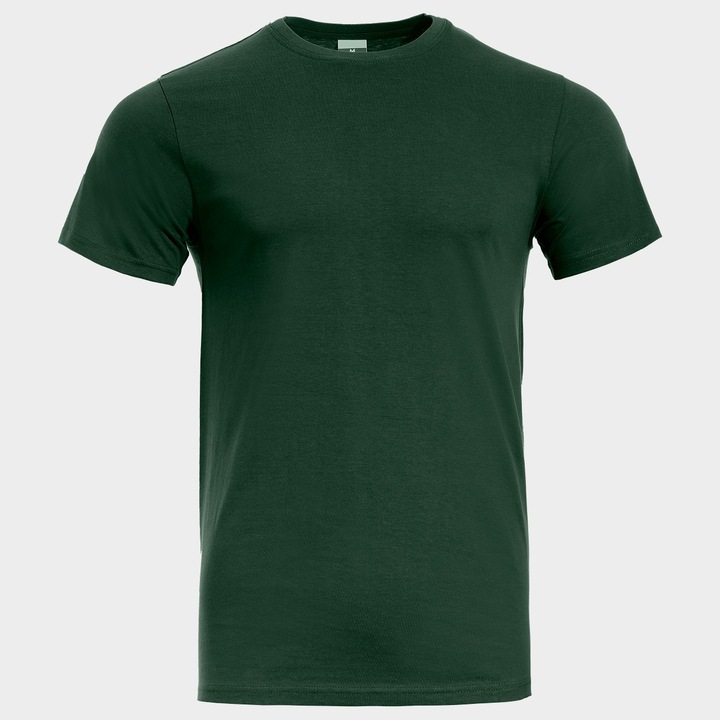 Тениска Stenso Naos тъмно зелен, памук, 2XL