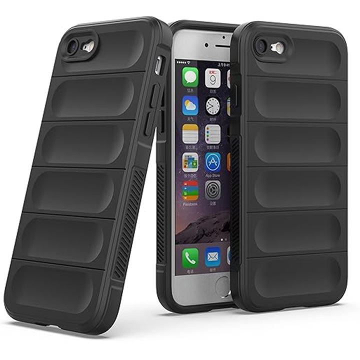 Tok iPhone 7 / 8 / SE 2, SE 2020 / SE 3, SE 2022 telefonokhoz, Techsuit Magic Shield, fekete