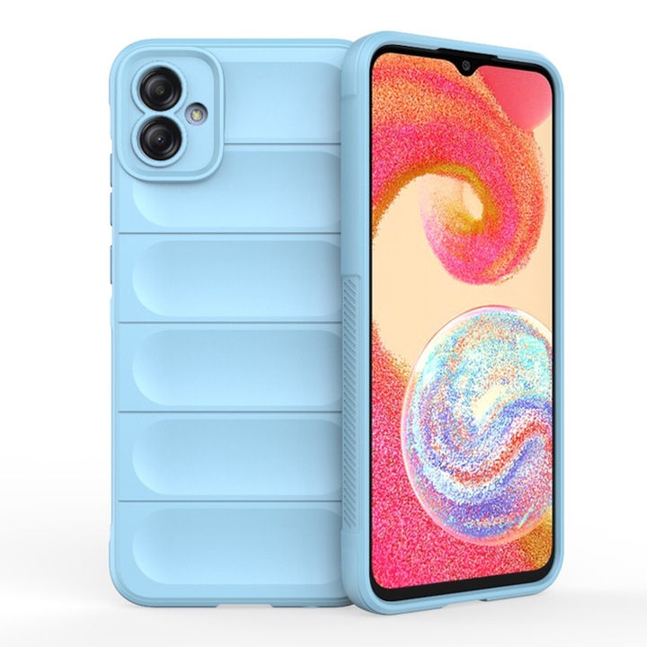 Samsung Galaxy A04e/M04, P265, poliuretán, kék tok
