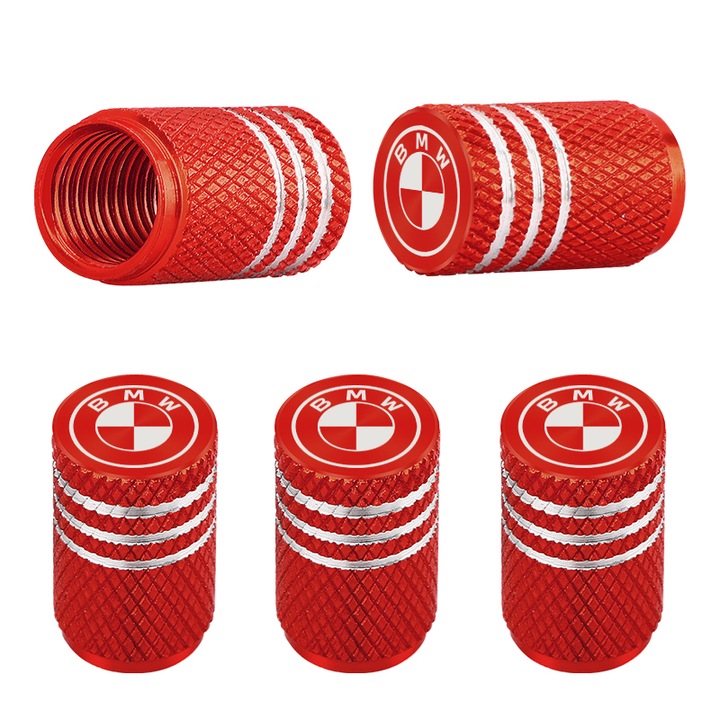 5 db alumínium autó szelepfedél készlet BMW E90 E91 E92 E93 X1 X3 X5 X6 M3 M5 F18 E63-hoz, piros