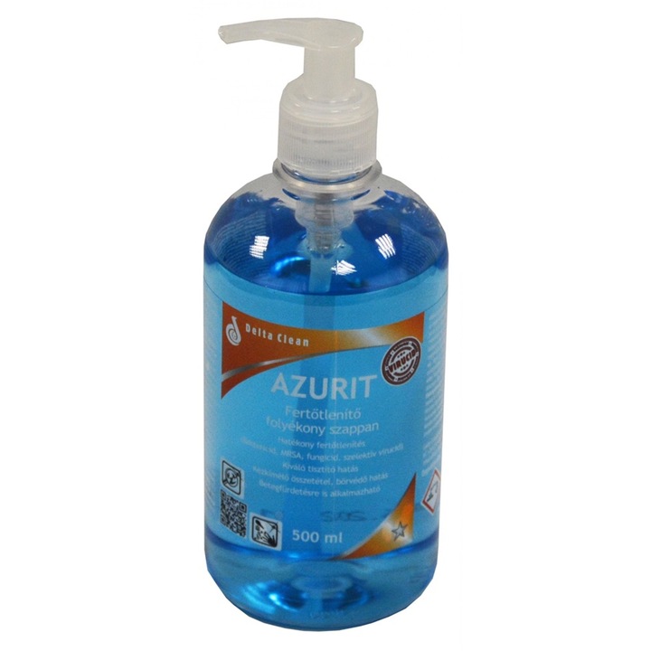 Sapun lichid cu efect dezinfectant, pompa 500 ml Azurit
