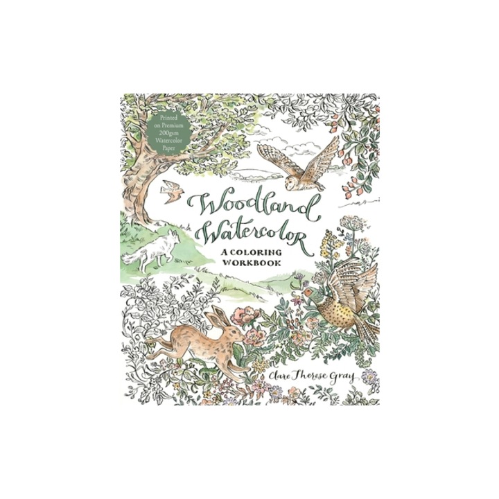 Whimsical Woodland Watercolor 30 Forest-Inspired Illustrations That Are Ready to Paint, Clare Therese Gray