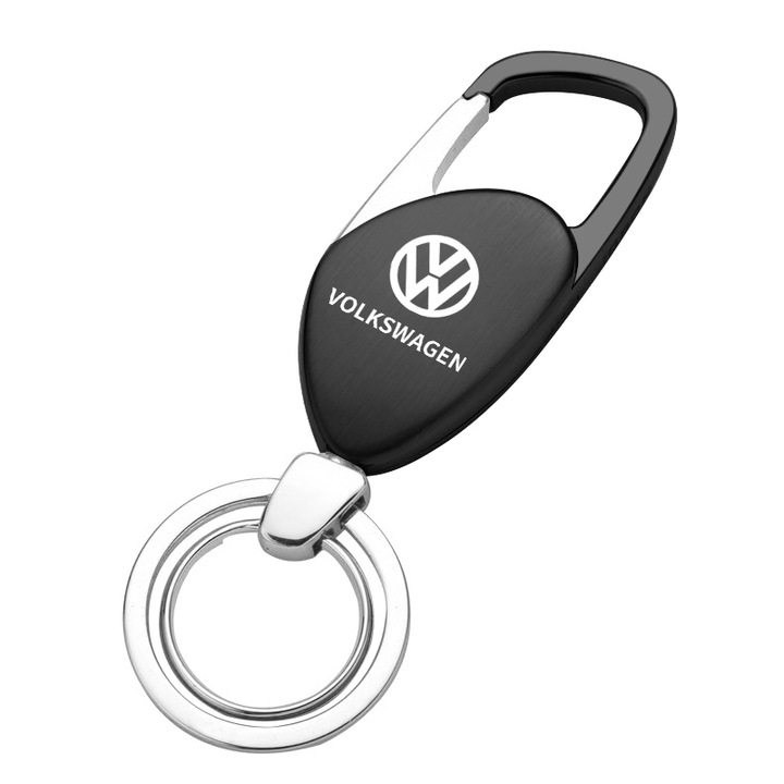 Kulcstartó Volkswagen autók szerelmeseinek, fém, fekete