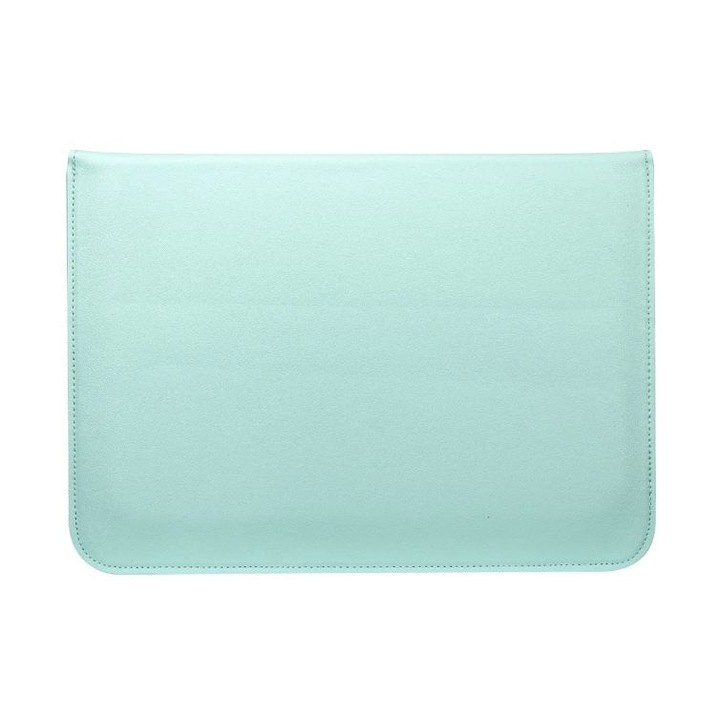 Husa din Piele pentru Macbook Air/Pro, Capac cu Magnet, Ecran 13-14 inch, Verde