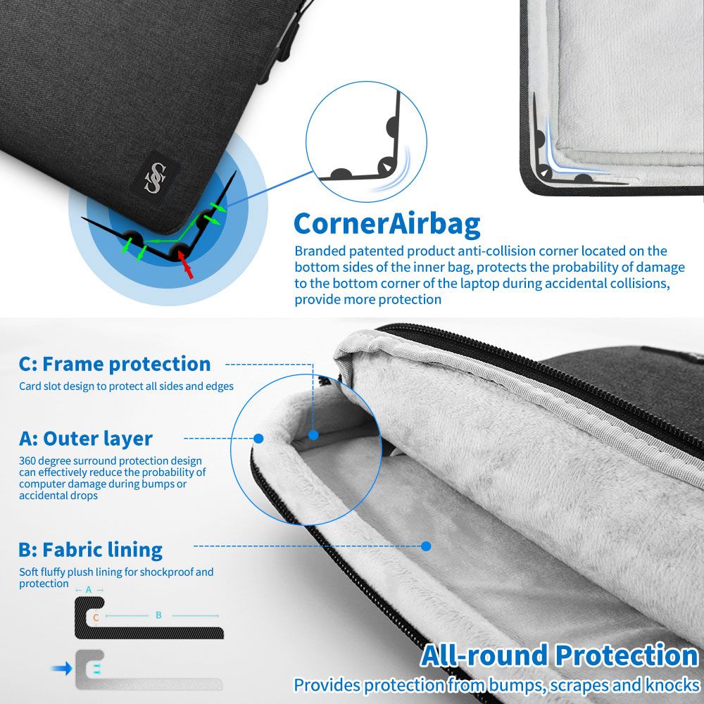 Husa laptop Seine Scene Sleeve Valence 16", black
