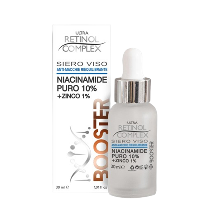 Серум за лице против петна, против бръчки с ниацинамид и цинк, Ultra Retinol Complex, 30 ml