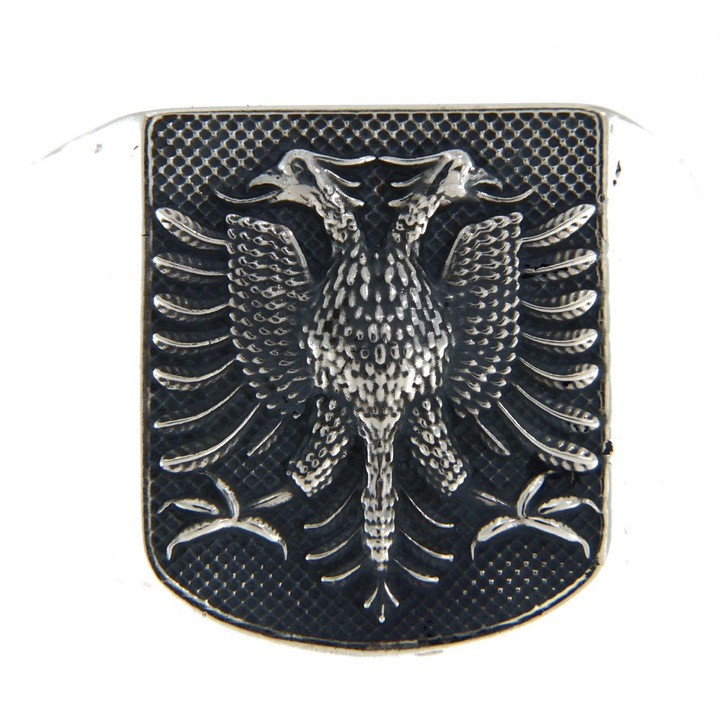 Ghiul barbati Argint 925 oxidat, model Vultur Bicefal - Heraldic Imperial