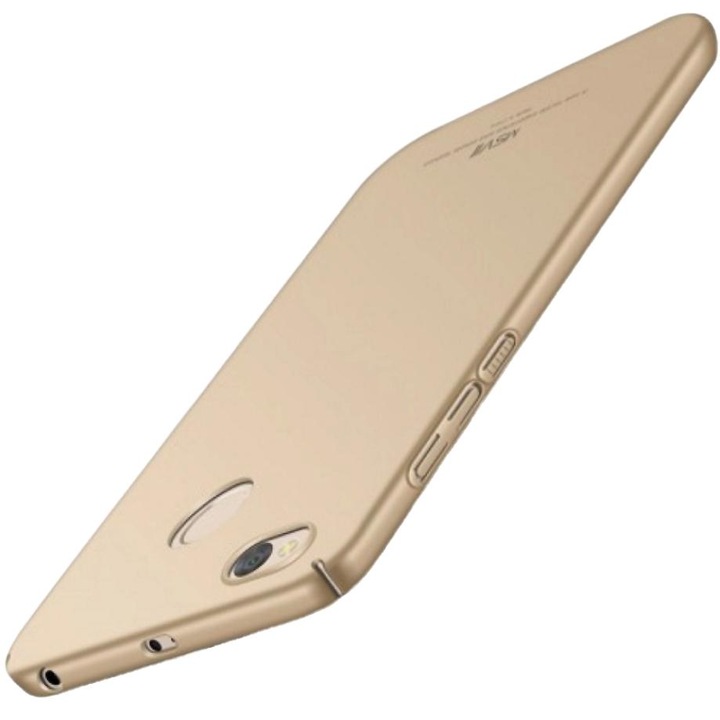 Калъф за телефон MSVII за Xiaomi Redmi 4X, пластмасов, златен