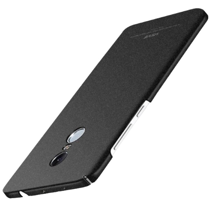 Калъф за телефон MSVII за Xiaomi Redmi Note 4X, поликарбонат, черен