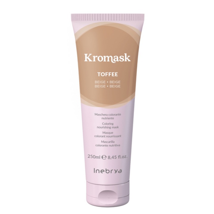 Inebrya Kromask Coloring Nourishing Mask masca hranitoare cu pigmenti colorati pentru revigorarea culorii Toffee 250 ml